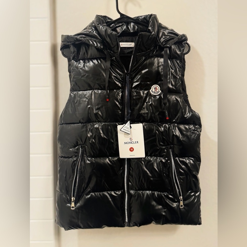 Moncler Nylon Laqué Puffer Vest